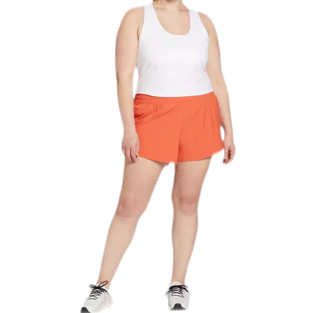DSG Pull On Stride Shorts in Orange Medium NWT Mid-Rise Built In Brief